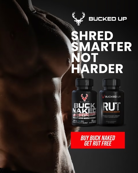A 4:5 ratio ad creative utilizing a dramatic, high-contrast torso shot alongside a dual-product offer to drive conversions through perceived value.